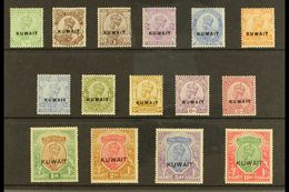 1923-24 "KUWAIT" Overprints On Stamps Of India (watermark Large Star) Complete Set, SG 1/15, Fine Mint. (15 Stamps) For  - Koweït