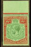 1921-32 10s Green And Red / Green, SG 79, Never Hinged Mint. For More Images, Please Visit Http://www.sandafayre.com/ite - Leeward  Islands