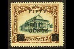 KEDAH 1919 50c On $2 Green And Brown, SG 24, Very Fine And Fresh Mint. For More Images, Please Visit Http://www.sandafay - Andere & Zonder Classificatie