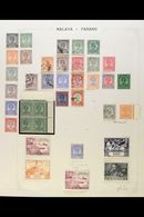 PAHANG 1935-1950 MINT & USED COLLECTION On Leaves, Inc 1935-41 Set To $2 Used Inc 3c Corner Block Of 4 NHM (2 Stamps Lig - Altri & Non Classificati