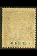 1921-26 50r Dull Purple & Green, SG 222, Used With Fiscal Cancel. Cat £2750 For More Images, Please Visit Http://www.san - Mauritius (...-1967)