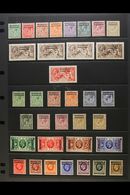 BRITISH CURRENCY 1914-37 MINT KGV COMPLETE COLLECTION. A Complete "Basic" Collection With "Extras" On Stock Pages (SG 42 - Autres & Non Classés