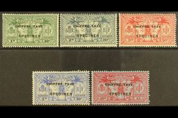 1925 French Currency Postage Due Set Overprinted "Specimen", SG FD53s/7s, Very Fine Mint. (5 Stamps) For More Images, Pl - Altri & Non Classificati