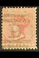 1874 2d Rose, Perf Nearly 12 On White Paper, SG 158, Very Fine Used With Barred "D" Cancel. For More Images, Please Visi - Otros & Sin Clasificación