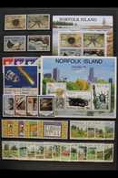1980-2007 EXTENSIVE NHM COLLECTION. A Beautiful Collection With Over A Hundred Complete Commemorative & Definitive Sets, - Ile Norfolk