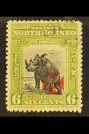 1916 1916 6c Black & Apple-green Red Cross Perf 13½-14 Overprint In Carmine, SG 206, Fine Cds Used, Fresh. For More Imag - Borneo Del Nord (...-1963)