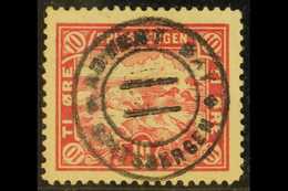 SPITZBERGEN LOCAL 1909 10 Ore Carmine "Polar Bear On Ice", Perf 11½, Very Fine Used With Superb "ADVENT BAY / SPITZBERGE - Andere & Zonder Classificatie