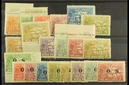 1925-27 Set To 5s Plus 6d Shade, And Official Set, SG 125/134, O22/30, Mint. (21) For More Images, Please Visit Http://w - Papua Nuova Guinea