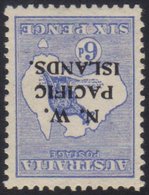 N.W.P.I. 1915-16 6d Ultramarine Roo, Watermark Inverted SG 78w, Very Fine Mint.  For More Images, Please Visit Http://ww - Papua New Guinea