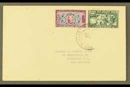 1940 ½d And 1½d Centennial Of New Zealand, On Cover To Auckland Tied By "PITCAIRN ISLAND" Double Ring Cds Cancel Of 14 O - Pitcairneilanden