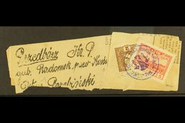 LOCAL TOWN POST PRZEDBORZ 1918 Newspaper Wrapper Bearing Austria 2h Newspaper Stamp Tied By "K.u.K. Etappenpostamt Przed - Other & Unclassified