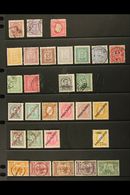 1882-1910 COLLECTION On Stock Pages, All Different, Inc 1884 20r Used, 1892-94 Set To 150r Used, 1892 Opts Set, 1892-93  - Altri & Non Classificati