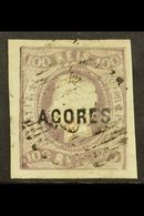 AZORES 1868-70 100r Dull Purple Imperf With 4 Large Margins, SG 6, Very Fine Used For More Images, Please Visit Http://w - Autres & Non Classés