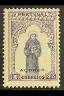 AZORES 1895 1000r Violet & Green, Afinsa 87, Very Fine Mint For More Images, Please Visit Http://www.sandafayre.com/item - Autres & Non Classés
