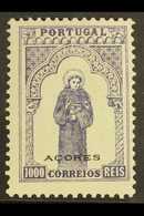 AZORES 1895 1000r Violet & Green, Afinsa 87, Very Fine Mint For More Images, Please Visit Http://www.sandafayre.com/item - Otros & Sin Clasificación