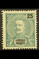 LOURENCO MARQUES 1898-1901 25r Blue-green "Carlos" Perf 12½, SG 52, Mint Without Gum As Issued For More Images, Please V - Andere & Zonder Classificatie