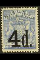 1892 4d On 6d Ultramarine, SG 16, Very Fine And Fresh Mint. For More Images, Please Visit Http://www.sandafayre.com/item - Other & Unclassified