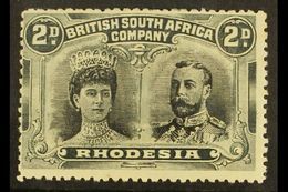 1910 2d Black And Slate Grey, Double Head, SG 130, Fine Mint. For More Images, Please Visit Http://www.sandafayre.com/it - Other & Unclassified