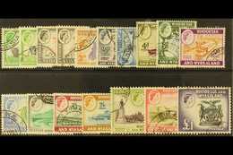 1959-62 Pictorial Defins Set Plus ½d & 1d Coil Perfs, SG 18/31, 18a, 19a, Very Fine Used (17 Stamps). For More Images, P - Rhodésie & Nyasaland (1954-1963)