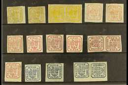 1862-1864 FINE MINT COLLECTION On A Stock Card. Includes 1862-64 3p (x4 Inc A Pair), 6p (x9 Inc Two Handstruck And A Pai - Andere & Zonder Classificatie