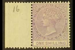 1886 1s Mauve, SG 20, Superb Mint Left Marginal Example. For More Images, Please Visit Http://www.sandafayre.com/itemdet - St.Christopher-Nevis-Anguilla (...-1980)