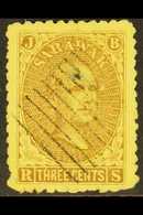 1869 3c Brown/yellow "Sir James Brooke", SG 1, Fine Used For More Images, Please Visit Http://www.sandafayre.com/itemdet - Sarawak (...-1963)