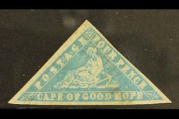 CAPE OF GOOD HOPE 1861 4d Pale Milky Blue, SG 14, Apparently Unused, But In Our Opinion Previously Very Lightly Cancelle - Non Classés