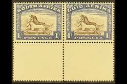 1933-48 1s Brown & Chalky Blue, Lower Margin Example, SG 62, Never Hinged Mint. For More Images, Please Visit Http://www - Non Classificati