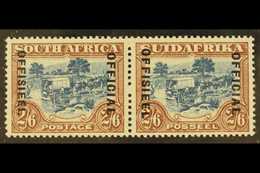 OFFICIAL 1930-47 2s6d Blue & Brown With DIAERESIS VARIETY Over Second "E" In "OFFISIEEL" On English Stamp, SG.O19c, Neve - Sin Clasificación