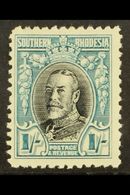 1931 1s Black And Greenish Blue, Geo V, Perf 11½, SG 23a, Very Fine And Fresh Mint. For More Images, Please Visit Http:/ - Südrhodesien (...-1964)