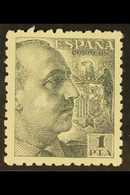1939-53 1 Peseta Grey "Franco", SG 975, Mi 853A, Never Hinged Mint For More Images, Please Visit Http://www.sandafayre.c - Altri & Non Classificati