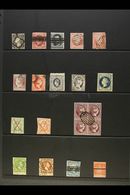 FORGERIES 1850 - 1864 Fine Range Of "used" Reproductions With Many Scarce Fournier Printings Including A Block Of 4. Lov - Altri & Non Classificati