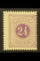 POSTAGE DUES 1874 24ore Red Violet, Facit L7a, Fine And Fresh Mint, Centred Right But Quite Lovely. For More Images, Ple - Sonstige & Ohne Zuordnung