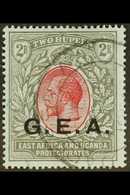 1917-21 2r Red & Black/blue "G.E.A." Opt'd, SG 56, Very Fine Cds Used For More Images, Please Visit Http://www.sandafayr - Tanganyika (...-1932)