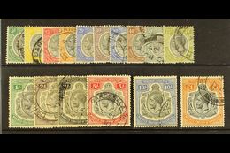 1927-31 Complete KGV Set, SG 93/107, Fine Cds Used. (16) For More Images, Please Visit Http://www.sandafayre.com/itemdet - Tanganyika (...-1932)