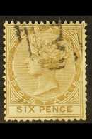 1882-84 6d Stone, SG 19, Used, Small Perf Faults At Right, Fresh, Cat £500. For More Images, Please Visit Http://www.san - Trinidad Y Tobago