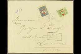 1917 An Interesting Group Of Covers Addressed To Switzerland, Bearing Various Star & Crescent (and On Ox Head) Overprint - Other & Unclassified