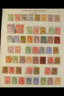 1900-1935 COMPLETE MINT COLLECTION. An Attractive & Complete "Basic" Collection Presented On A Double Sided Printed Page - Turks & Caicos (I. Turques Et Caïques)