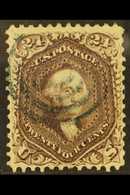 1861-2 24c Brown-lilac, Perf.12, Scott 70a, SG 66a, Fine Used. For More Images, Please Visit Http://www.sandafayre.com/i - Sonstige & Ohne Zuordnung