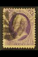 1870-1 24c Pale Violet, General Winfield Scott, No Grill, Scott 153, SG 155, Fine Used. For More Images, Please Visit Ht - Autres & Non Classés