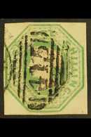 1847-54 1s Green, SG 55, Used With 4 Well Balanced Margins, Light Horizontal Crease Visible From The Reverse. For More I - Otros & Sin Clasificación