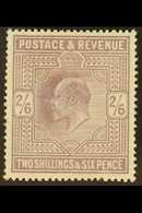 1902 2s6d Lilac De La Rue, SG 260, Mint Lightly Hinged, Tiny Surface Fault At Base. For More Images, Please Visit Http:/ - Non Classés