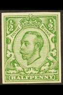 1912 ½d Green IMPERF, SG 346b, Never Hinged Mint For More Images, Please Visit Http://www.sandafayre.com/itemdetails.asp - Ohne Zuordnung