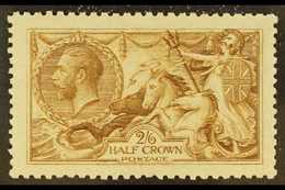 1915 2s6d Yellow Brown "Seahorse", SG 406, Fine Mint For More Images, Please Visit Http://www.sandafayre.com/itemdetails - Non Classés