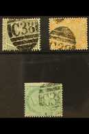 PERU CALLAO 1865-79 Group Incl. 6d Grey Pl.15, 8d Orange (small Thin / Perf Fault At Top), 1s Green Pl.13, SG Z46, Z47,  - Otros & Sin Clasificación