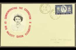 1953 CORONATION - PRE ISSUE DATE USE. Three Coronation, Illustrated Covers Bearing 4d, 1s3d & 1s6d (SG 533/35) Tied By J - FDC