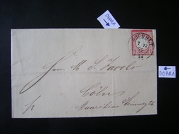 GERMANY - LETTER SENT FROM BOCHOLT TO COELN IN 1872 IN THE STATE - Covers & Documents