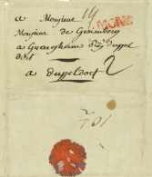 1793 SIEGE DE MAUBEUGE Officier Emigre Graimberg Düsseldorf Mons Belgique Wattignies Bataille - Sellos De La Armada (antes De 1900)