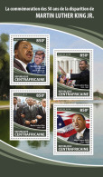 CENTRAL AFRICA 2018 MNH** Martin Luther King M/S - IMPERFORATED - DH1813 - Martin Luther King
