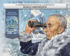 TOGO 2018 MNH** Roald Amundsen North + South Pole S/S - OFFICIAL ISSUE - DH1813 - Esploratori E Celebrità Polari